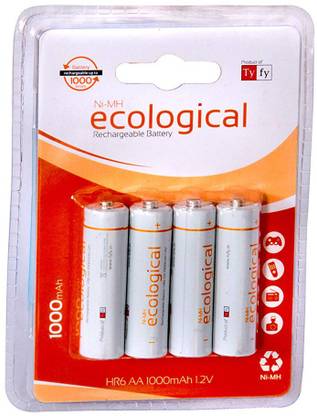 ECOLOGICAL Rechargeable 1000mAh AA  1.2V  Battery