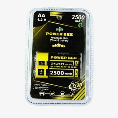 Electroglobal PowerBee: 1.2V 2500mAh AA Rechargeable NiMH Battery Pair Game Battery