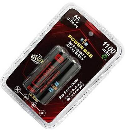 POWER BEE Rechargeable AA  3.7V 1100mAh  Battery