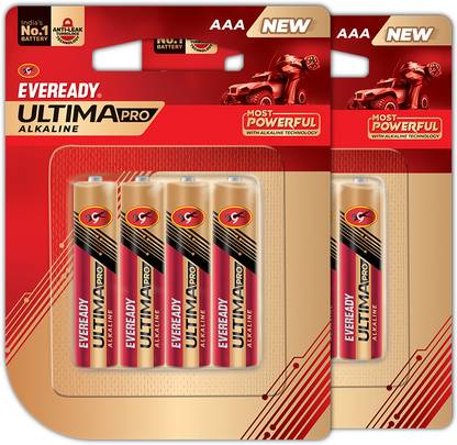 EVEREADY UltimaPro | 800% Longer Lasting | Alkaline AAA   Battery