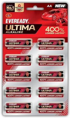 EVEREADY Ultima | 400% Longer Lasting | Alkaline AA  Battery