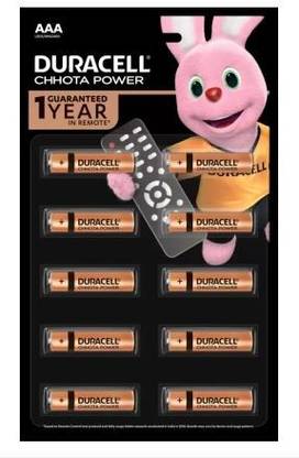 DURACELL AAA (Pack of 10) Battery (Pack of 10) deal from flipkart