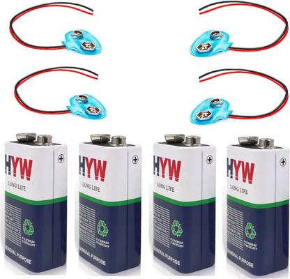 77Q 9v High Power Batteries with connectors (4 pair)  Battery