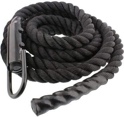 IRIS 1.5-inch Black Poly Dac Gym 7 meter Climbing Battle Rope