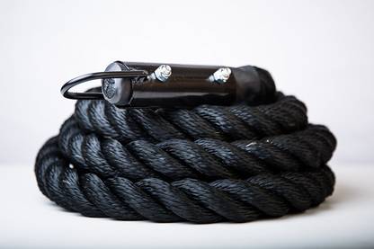 IRIS Fitness Titan Climb - 38mm Black Poly Dac Gym Climbing Rope (5 Meters) Battle Rope