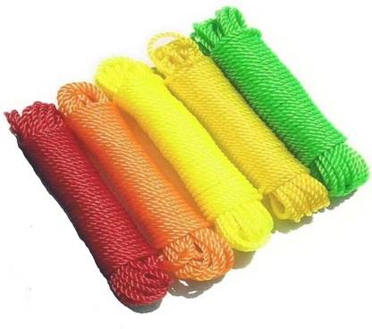 UNITYSALES Nylon Rope or Multicolor Cloth Hanging Rope for Both Indoor and Outdoor Purpose Battle Rope