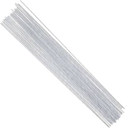 HOMEBAKERS MART White Floral Wire 26 Gauge - Art & Craft Paddle Wire Flower Making White Beading Wire
