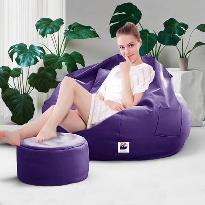 Devogue Jumbo Tear Drop Bean Bag Cover  (Without Beans)