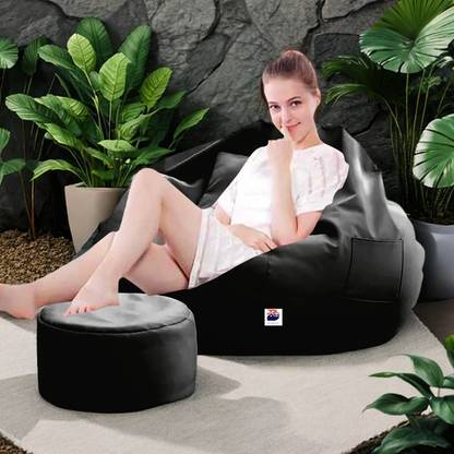 Devogue Jumbo Tear Drop Bean Bag Cover  (Without Beans)