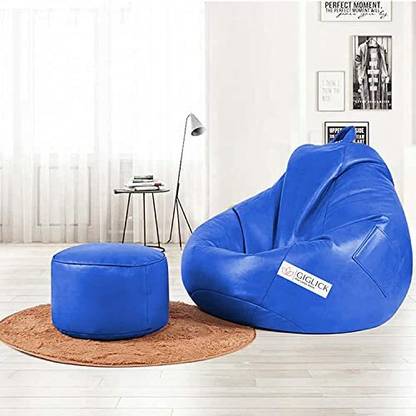 GIGLICK 4XL Tear Drop Bean Bag Cover  (Without Beans)