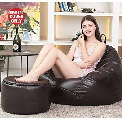 GIGLICK 4XL Tear Drop Bean Bag Cover  (Without Beans)