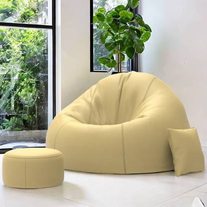 Devogue Jumbo Tear Drop Bean Bag Cover  (Without Beans)