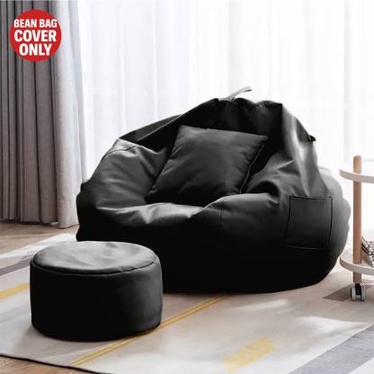FurniGully 4XL Tear Drop Bean Bag Cover  (Without Beans)