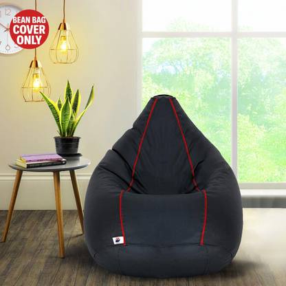 Devogue XXL Tear Drop Bean Bag Cover  (Without Beans)