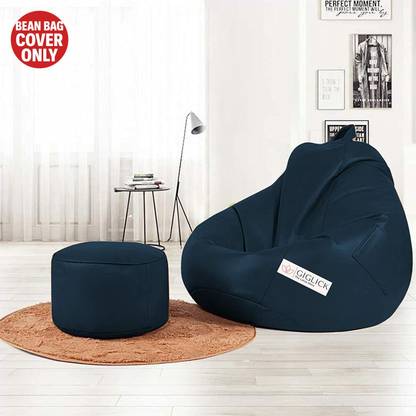 GIGLICK XXXL Tear Drop Bean Bag Cover  (Without Beans)