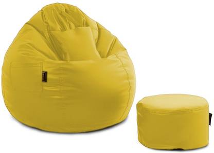 Seventh Heaven XXXL Tear Drop Bean Bag Cover  (Without Beans)