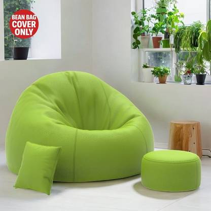 Devogue 4XL Tear Drop Bean Bag Cover  (Without Beans)