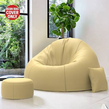 Devogue Jumbo Tear Drop Bean Bag Cover  (Without Beans)