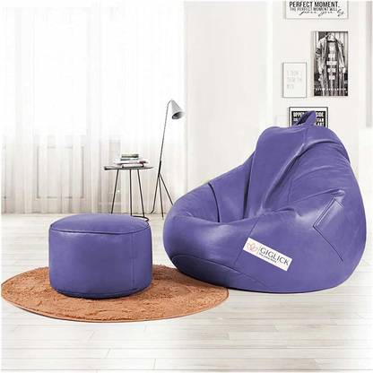 GIGLICK XXXL Tear Drop Bean Bag Cover  (Without Beans)