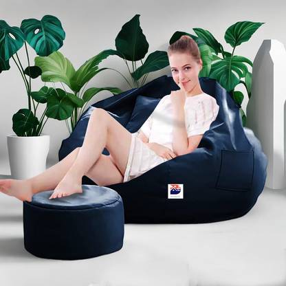 Devogue Jumbo Tear Drop Bean Bag Cover  (Without Beans)