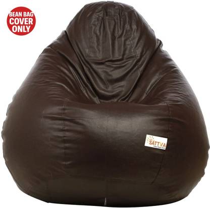 Sattva XXXL Tear Drop Bean Bag Cover  (Without Beans)