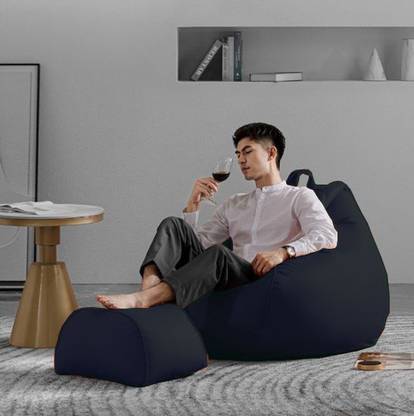 GIGLICK 4XL Tear Drop Bean Bag Cover  (Without Beans)