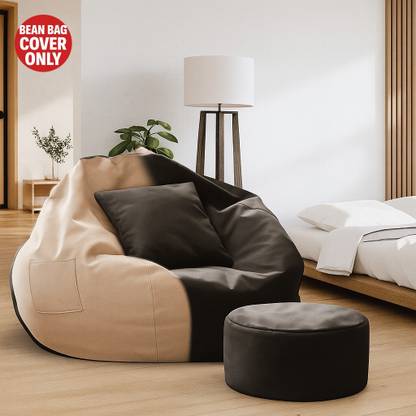 KARUTO 4XL Tear Drop Bean Bag Cover  (Without Beans)