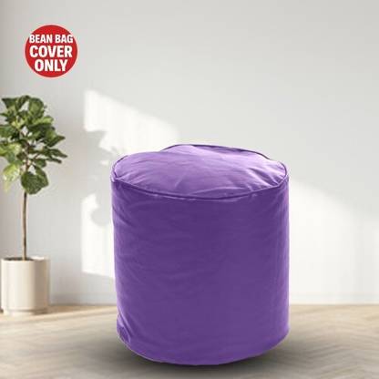AVVANTO Medium Pouffe Bean Bag Cover  (Without Beans)