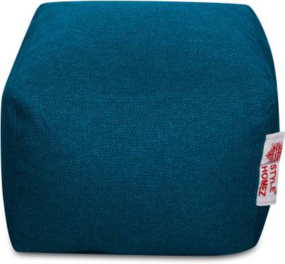 STYLE HOMEZ Large Bean Bag Footstool  With Bean Filling