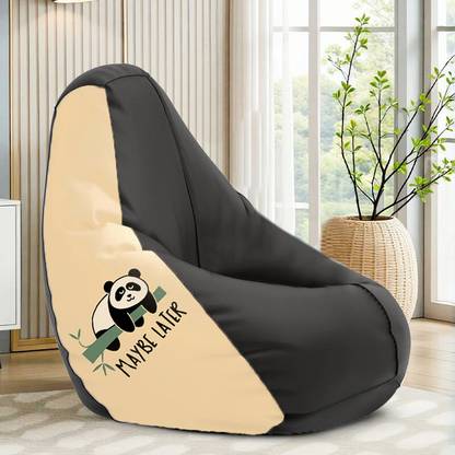 STAR XXXL Maybe Later Printed Bean Bag Filled With Beans Teardrop Bean Bag  With Bean Filling