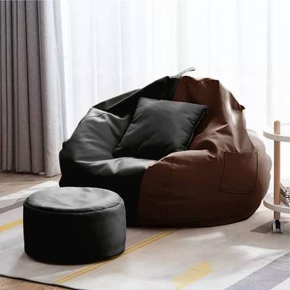 Fusion World XXXL Bean Bag Chair With Bean Filling