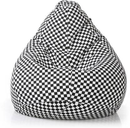 STYLE HOMEZ XXXL Classic Cotton Canvas Bean Bag With Beans Fillers Teardrop Bean Bag With Bean Filling