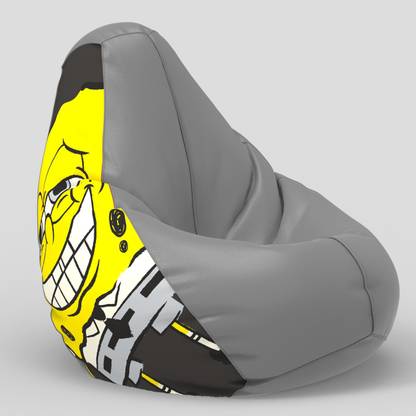 SBSP 5XL Spongebob Bean Bag For All Teardrop Bean Bag  With Bean Filling