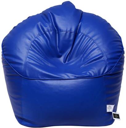THREADVIBELIVING XXXL Jumbo Chair Bean Bag (With Beans) (blue) Bean Bag Sofa  With Bean Filling