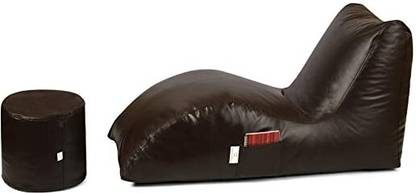 GIGLICK Jumbo Bean Bag Lounger Lounger Bean Bag  With Bean Filling
