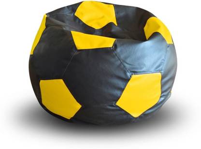 TXOR XXL Premium Leatherette Football Bean Bag Sofa  With Bean Filling