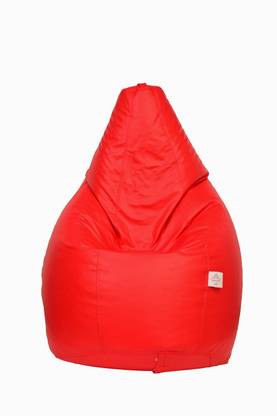 THREADVIBELIVING XXL Tear Drop Bean Bag Cover  (Without Beans)