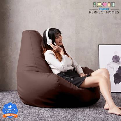 Flipkart Perfect Homes XXXL Teardrop Bean Bag  With Bean Filling