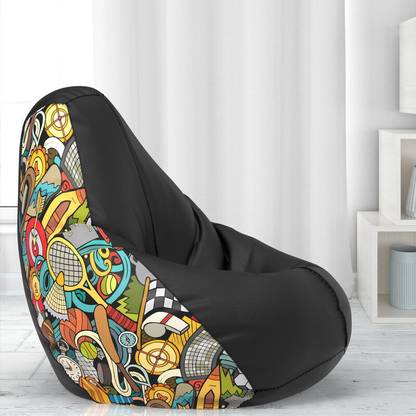 ComfyBean XXL Sports - H Teardrop Bean Bag  With Bean Filling
