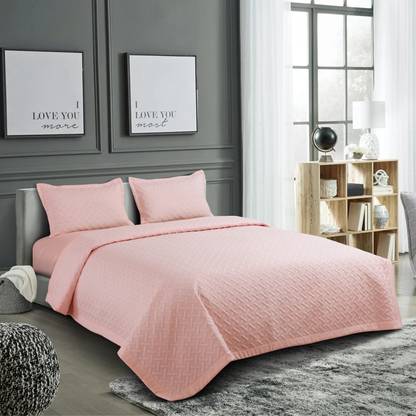 Nirwana Decor Reversible Polyester King Bed Cover