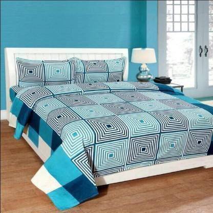 A Next Step Reversible Cotton Double Bed Cover