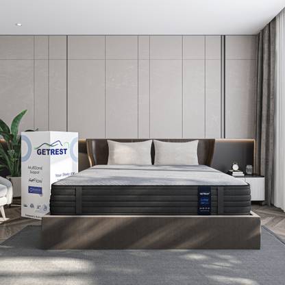 GetRest LuxeAdapt 12 Inch Hyper Contour Memory Foam Mattress with Biocrystal® Technology 12 inch Double Memory Foam Mattress