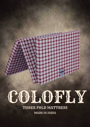 COLOFLY Three Fold Ep Mattress 2 inch Single Cotton Mattress