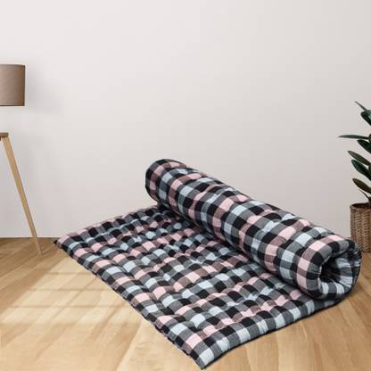 Pillowking Reversable Mattress (4 x 6 Ft. or 48 x 72 Inch, Multi, GW705) 4 inch Single Cotton Mattress