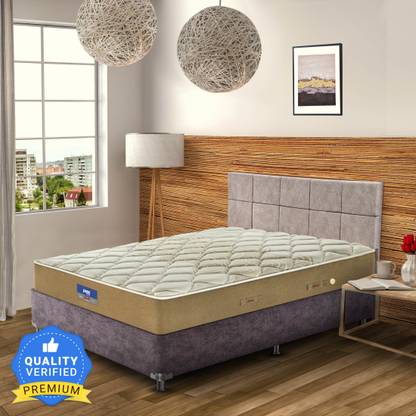 PEPS Restonic Geneva Normal Top Beige 8 inch Double Bonnell Spring Mattress