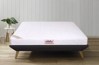 SPRINGTEK Supernova Orthopedic Natural Latex Memory 4 inch Double High Resilience (HR) Foam Mattress