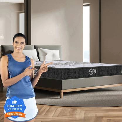 Centuary Mattresses Sleepables Ortho Pocketed Zero Partner Disturbance Plush Quilted 8 inch King Pocket Spring Mattress
