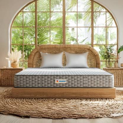 Sleepwell Ortho Pro Natural Latex, Back & Spine Support 8 inch Single High Resilience (HR) Foam Mattress