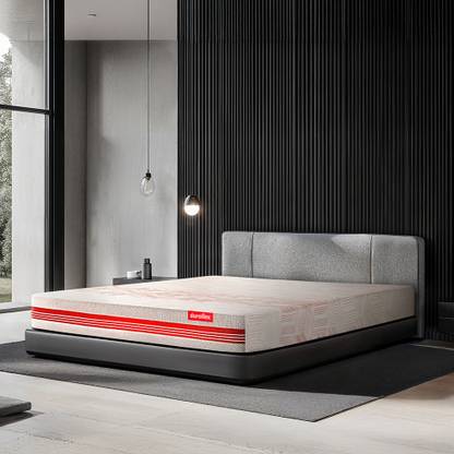 duroflex Quboid Qube Cell Technology with 3 Zoned NRG Layer | Zero Motion Transfer | 10 inch Double High Resilience (HR) Foam Mattress