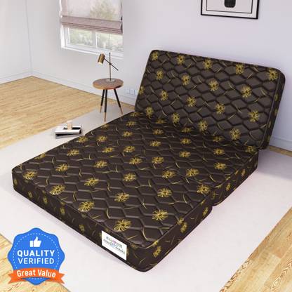 Flipkart Perfect Homes Three Folding/Travel Mattress 5 inch Single High Density (HD) Foam Mattress